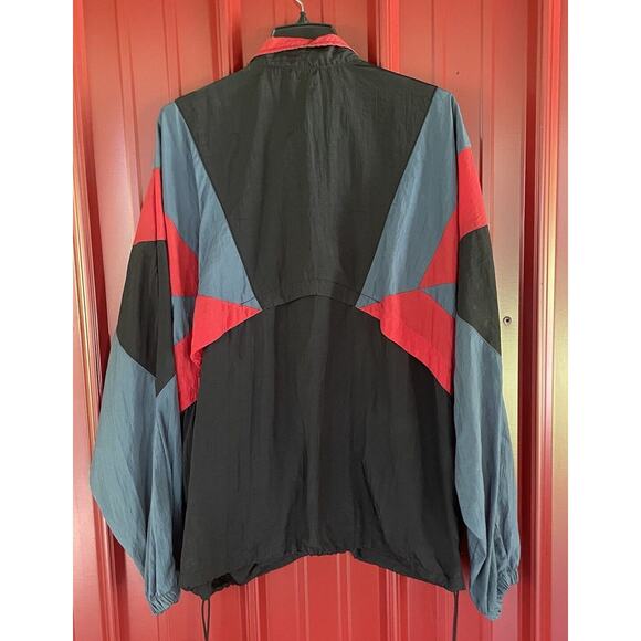 Nike Vintage Jacket Windbreaker Mosaic Colorblock Zip Up Mens XL - Picture 2 of 6